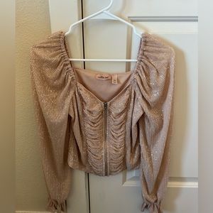 Light Pink Sparkly Top